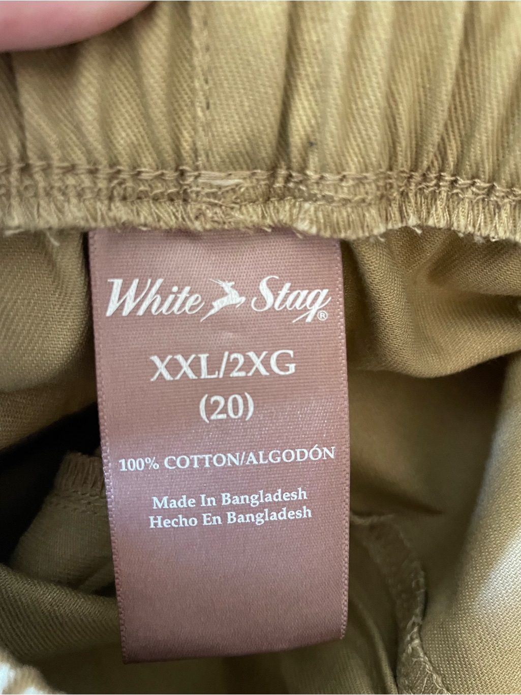 Women’s White Stag Xxl Classic Khaki Pants - Versatile Everyday Wear New — image 3 of 3